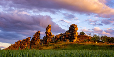 Die Teufelsmauer bei Weddersleben im Harz